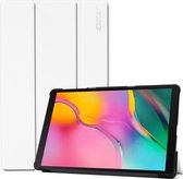 Samsung Galaxy Tab A 10.1 (2019) Hoes - ENKAY - Smart Serie - Kunstlederen Bookcase - Wit - Hoes Geschikt Voor Samsung Galaxy Tab A 10.1 (2019)