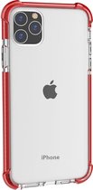Mobigear Hoesje geschikt voor Apple iPhone 11 Pro Telefoonhoesje Hardcase | Mobigear Full Bumper Backcover Shockproof | Schokbestendig iPhone 11 Pro Telefoonhoesje | Anti Shock Proof - Transparant /Rood | Transparant,rood
