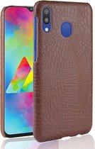 Mobigear Krokodil Hardcase Hoesje - Geschikt voor Samsung Galaxy A40 - Bruin