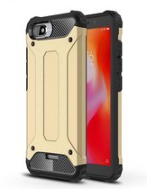 Xiaomi Redmi 6A Hoesje - Mobigear - Outdoor Serie - Hard Kunststof Backcover - Goud - Hoesje Geschikt Voor Xiaomi Redmi 6A