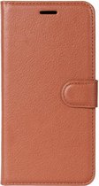 Apple iPhone Xs Hoesje - Mobigear - Classic Serie - Kunstlederen Bookcase - Cognac - Hoesje Geschikt Voor Apple iPhone Xs
