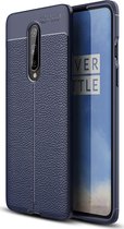 Mobigear Luxury TPU Backcover voor de OnePlus 8 - Marineblauw