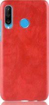 Huawei P Smart Plus (2019) Hoesje - Mobigear - Excellent Serie - Hard Kunststof Backcover - Rood - Hoesje Geschikt Voor Huawei P Smart Plus (2019)