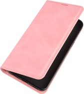 Mobigear Retro Bookcase voor de LG K51s - Roze