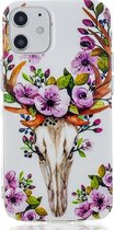 Apple iPhone 12 Mini Hoesje - Mobigear - Design Serie - TPU Backcover - Flowers - Hoesje Geschikt Voor Apple iPhone 12 Mini