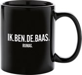 RUMAG Ik ben de baas Mok Zwart