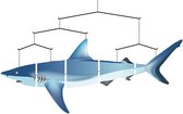 Invento Hangdecoratie Ocean Mobile Haai 80 Cm Polyester Blauw
