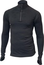 Ivanhoe Longsleeve Felix Heren Merinowol Zwart Maat L