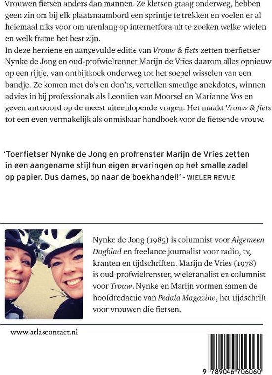 Foto van Nynke de Jong en Marijn de Vries, de auteurs van het boek Vrouw & fiets.