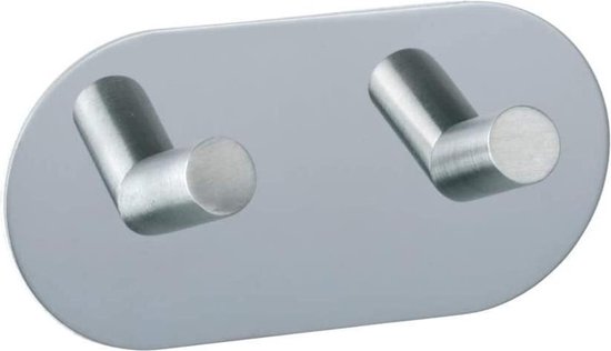 Wenko Wandhaak Duo 10 Cm Rvs Zilver