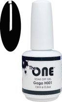 The One Pro - Gellak 15ml - kleur Gaga Black H001