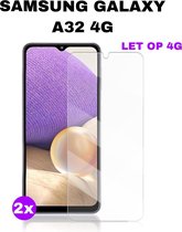 Samsung Galaxy A32 4G Screen Protector - 2x Samsung A32 Screenprotector - Tempered Glass Samsung A32 - Samsung A32 4G Screen Protector - 2 stuks