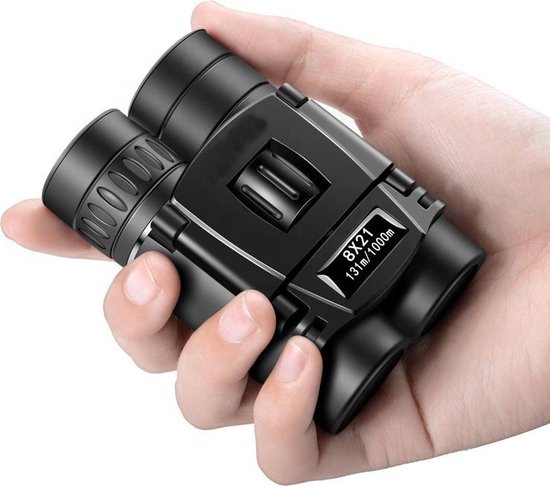 E&CT Trading - Verrekijker - Mini Pocket Opvouwbare 8x21 - Kleine Compacte - Lichtgewicht - Verrekijker voor Volwassenen & Kinderen