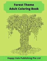 Forest Theme Adult Coloring Book