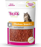 20x Truly Cat Snacks Anti-Haarbal met Kip 50 gr