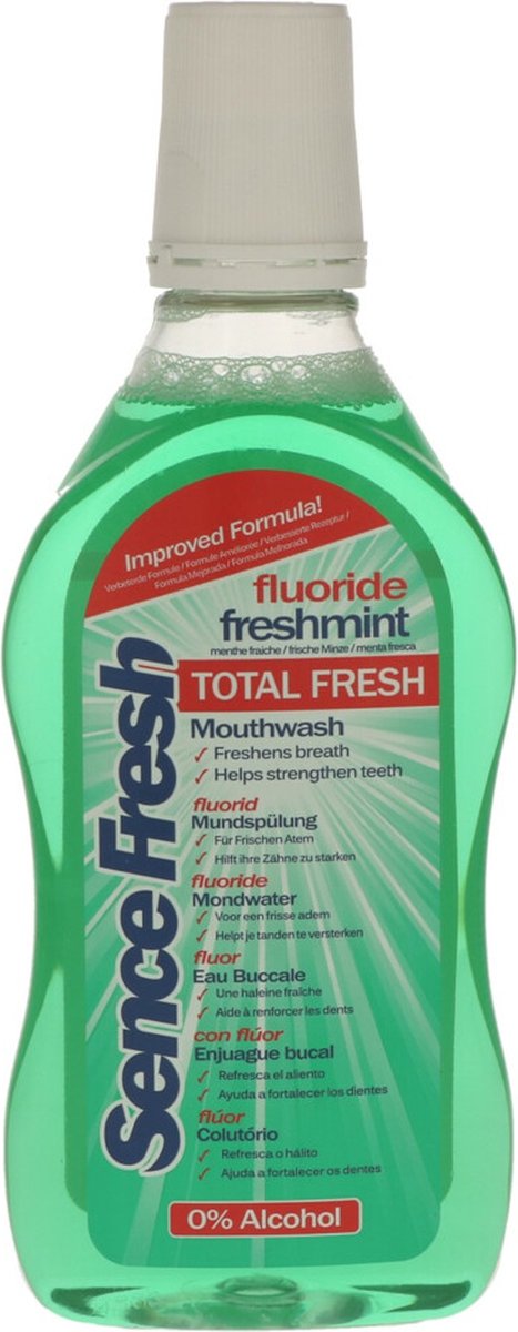 Sence Fresh Mondwater Freshmint - 12 x 500 ml - Voordeelverpakking