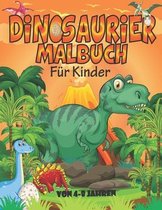 Dinosaurier Malbuch für Kinder von 4 - 8 Jahren