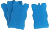 8x stuks Koelelementen 220 ml 9 x 16 cm blauw - Koelblokken/koelelementen voor koeltas/koelbox