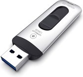 LUXWALLET PD9 USB 3.0 Flash Drive – Metalen USB Stick - 128GB High Speed ​​Draagbare Geheugen Stick - Leessnelheid tot 150 MB / s –Zilver/Zwart