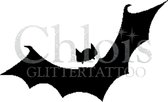 Chloïs Glittertattoo Sjabloon 5 Stuks - Bat - CH8400 - 5 stuks gelijke zelfklevende sjablonen in verpakking - Geschikt voor 5 Tattoos - Nep Tattoo - Geschikt voor Glitter Tattoo, I