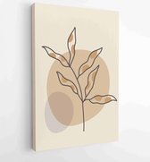 Botanical and gold abstract wall arts vector collection. 3 - Moderne schilderijen – Vertical – 1880158279 - 50*40 Vertical