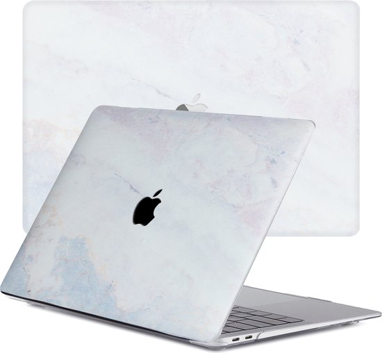 Lunso MacBook Air 13 inch M2 Armor cover hoes met pootjes Grijs