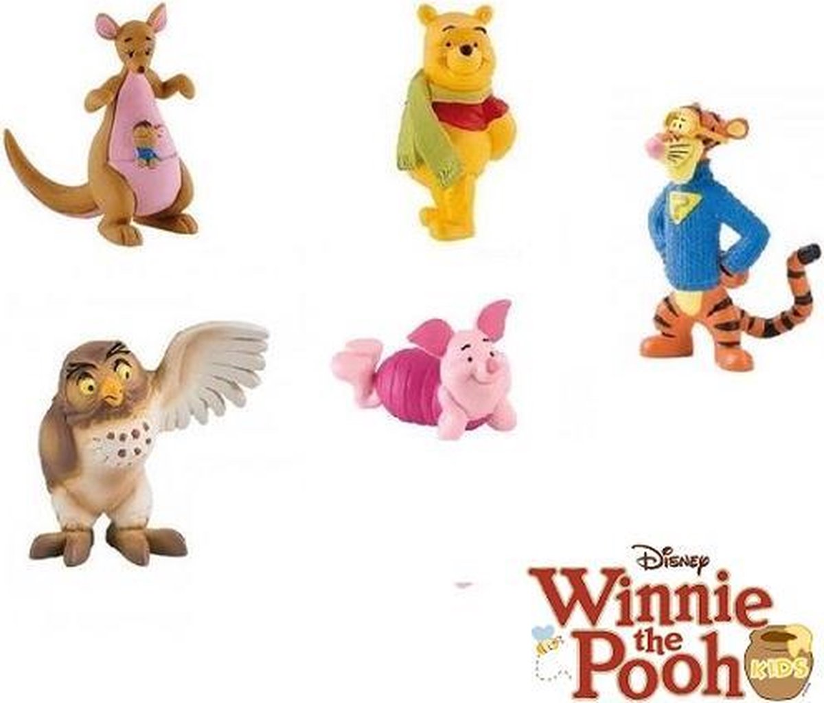 Dierentuin s nachts Wedstrijd Strippen Disney Winnie de Pooh speelset - speelfiguren - Bullyland - 6cm | bol.com