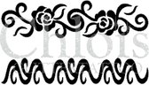 Chloïs Glittertattoo Sjabloon 5 Stuks - Rose Bracelet - Duo Stencil - CH3039 - 5 stuks gelijke zelfklevende sjablonen in verpakking - Geschikt voor 10 Tattoos - Nep Tattoo - Geschi
