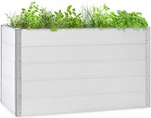 Bol.com Nova Grow plantenbed 150 x 91 x 100 cm HKC houtoptiek wit aanbieding