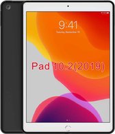 Geschikt Voor iPad 9/8/7 Hoes - 10.2 Inch - 9e/8e/7e Generatie - 2021/2020/2019 - Backcover - TPU Siliconen Case - Doorzichtig Hoesje - Anti Verkleuring - Anti Geel - Matt Zwart