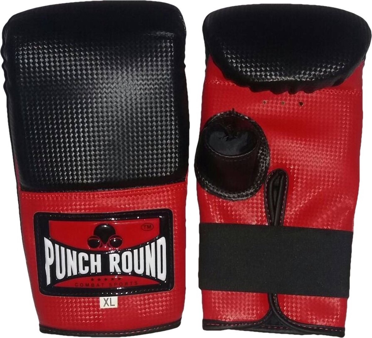 Punch Round Bokszak Training Handschoenen Bag Gloves Carbon - S