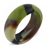 Allergievrije Siliconen Camouflage ring MT 10- Groen-Bruin- Charme Bijoux