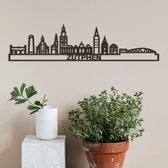 Skyline Zutphen zwart mdf (hout) - 60cm - City Shapes wanddecoratie