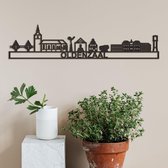 Skyline Oldenzaal zwart mdf (hout) - 60cm - City Shapes wanddecoratie