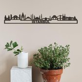 Skyline Istanbul zwart mdf (hout) - 60cm - City Shapes wanddecoratie