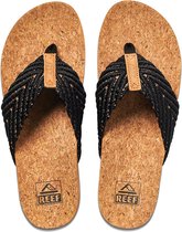 Slippers de Plage Reef Cushion - Noir/ Natural - Taille 40