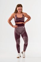 Hera fitness outfit / fitness kleding set voor dames / fitness legging + sport bh / sportoutfit (paars)