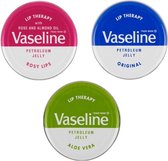 Vaseline lip therapy - 3 delig - Rosy lips, Aloe vera en Original