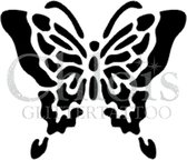 Chloïs Glittertattoo Sjabloon 5 Stuks - Butterfly Demi - CH2021 - 5 stuks gelijke zelfklevende sjablonen in verpakking - Geschikt voor 5 Tattoos - Nep Tattoo - Geschikt voor Glitte