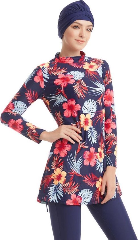 Moslim Plus Size Zwemkleding voor Vrouwen Burkini Islamitische Zwempak (T6,3XL