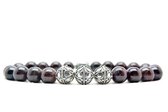 Beaddhism - Armband - Rioja -  Zilver - Yasa 3 - 8 mm - 17 cm