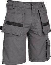 4WORK - Murcia Multipocket Werkshort - Korte Werkbroek - Grijs - Maat 60