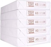 White Label paper kopieerpapier A3 - doos 5 pakken printpapier 500 vellen per pak