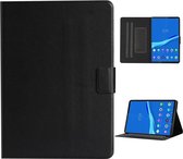Voor Lenovo Tab M10 Plus Effen kleur Horizontaal Flip Leren Case met Kaartsleuven & Houder & Slaap / Wekfunctie (Zwart)