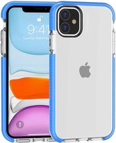 Voor iPhone 11 zeer transparante zachte TPU-hoes (blauw)