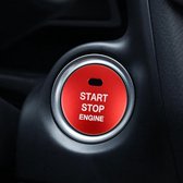 3D Aluminium Motor Start Stop Drukknop Cover Trim Decoratieve Sticker voor Mazda (Rood)