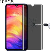 Voor Xiaomi Redmi Note 7 10 PCS 9H Oppervlaktehardheid 180 graden Privacy Anti Glare Screenprotector