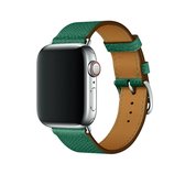 Voor Apple Watch 3/2/1 generatie 42mm universele lederen kruisband (groen)
