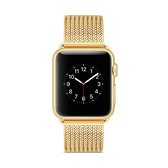Roestvrij stalen horlogeband voor Apple Watch Series 3 & 2 & 1 38 mm (goud)