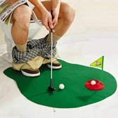 Toilet golf - Golfspel toilet - WC spel - Toilet pret -Trainingsmaterialen - Mini golfset - Spellen - Sport Speelgoed - Putting - Mini golfset - Golf accessoires  - Golftrainingsma